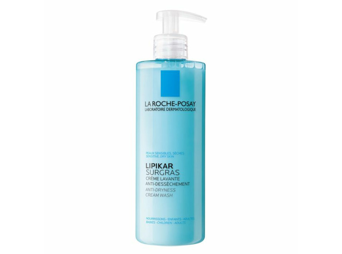 Crème lavante douche Surgras bébé à l'adulte 400ml Lipikar Peaux sèches La Roche-Posay