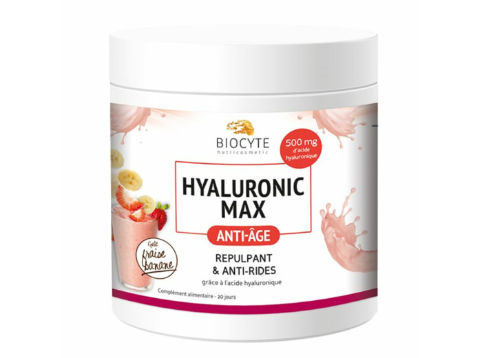 Hyaluronic Max 20x14g Goût fraise-banane Biocyte