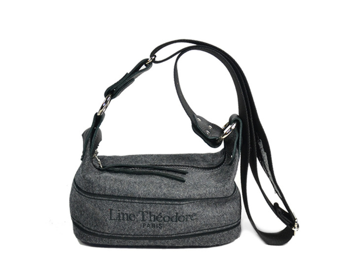 Line Théodore Mr.Mme Sac Trotteur Bandoulière Earl Anthracite