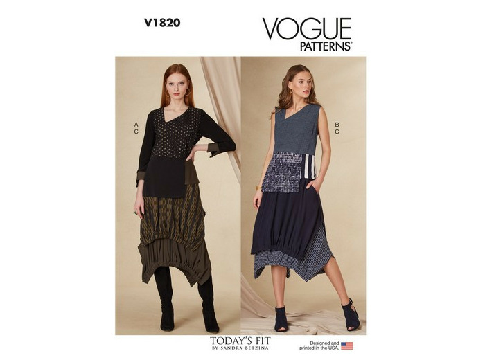 Patron de haut et jupe - Vogue V1820