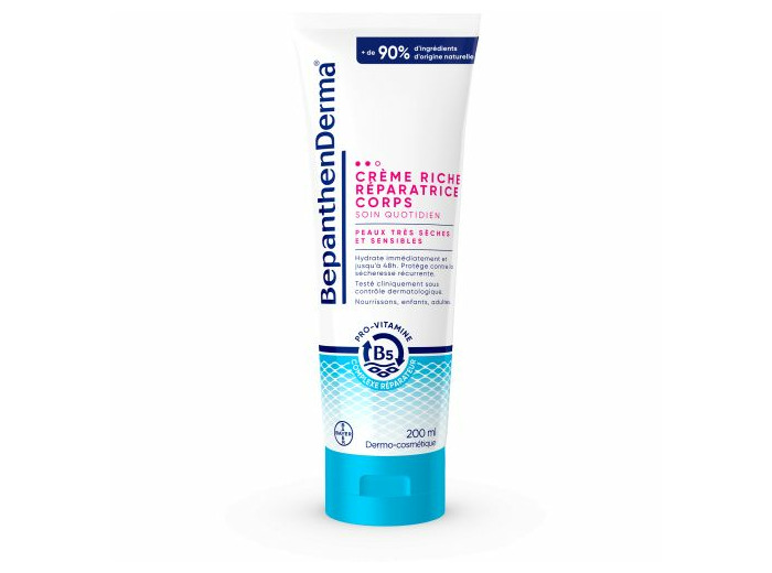 Derma Crème Riche Réparatrice Corps Tube 200ml Bepanthen