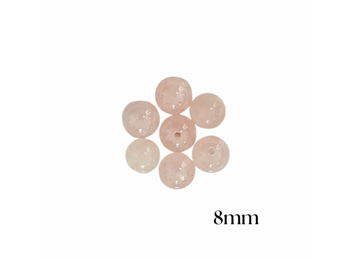PERLES QUARTZ ROSE