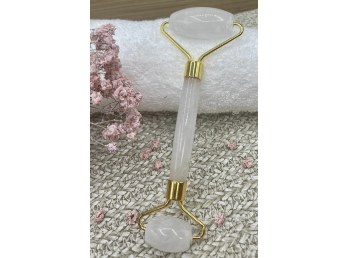 Rouleau de massage Quartz blanc
