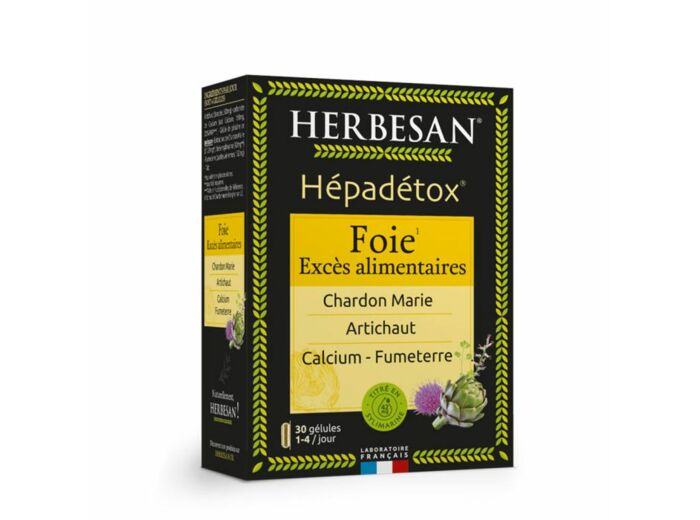 HERBESAN HEPADETOX 30 GELULES