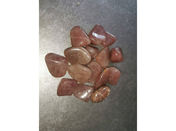 Aventurine rouge orange pierres roulées