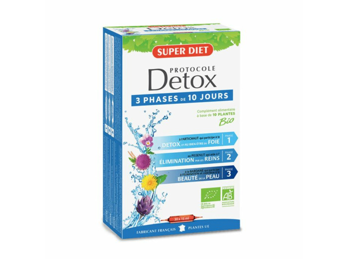 Protocole Detox 3x10 Ampoules Superdiet