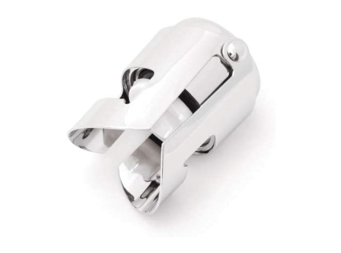 Metaltex 2047339 Bouchon de Champagne Pinces métalliques, Gris