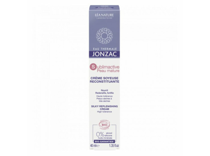 Crème Soyeuse Reconstituante 40ml Sublimactive Peau Mature Eau thermale Jonzac