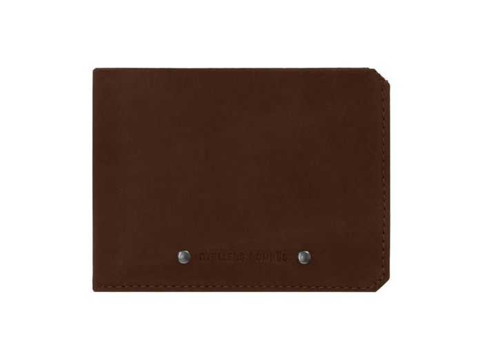 Ateliers Fourès Baroudeur Portefeuille Italien Sans Rabat Ulysse F957 Cognac