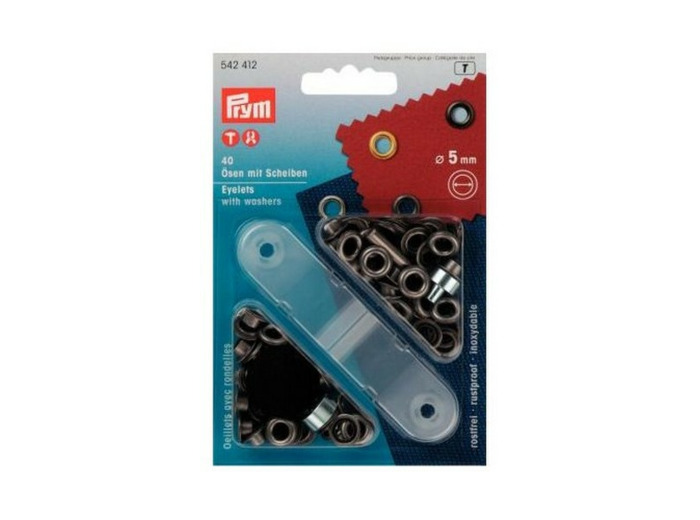 Œillets avec rondelles 5 mm - Bruni - Prym