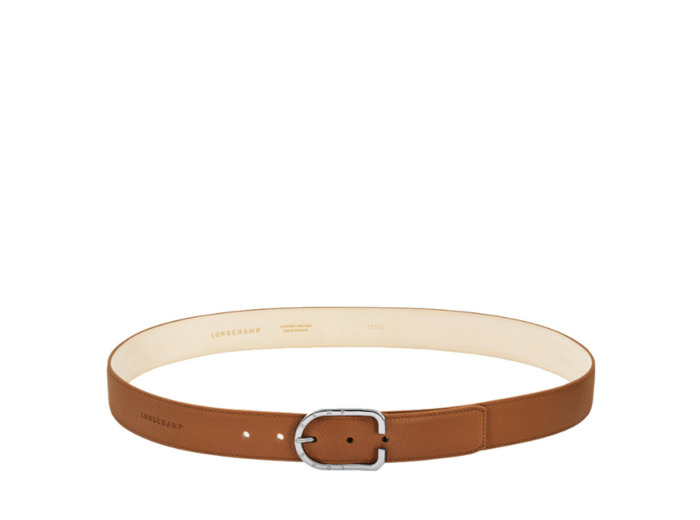 Longchamp Le Foulonné Ceinture Cuir Homme Caramel