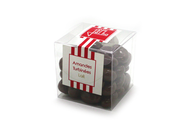 Amandes enrobées chocolat au Lait - Coffret 150g