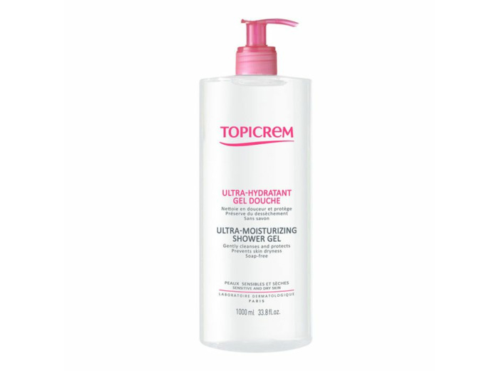 Gel Douche 1L Ultra-Hydratant Peaux sensibles Topicrem