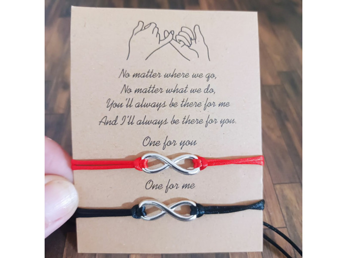 2 bracelets infini