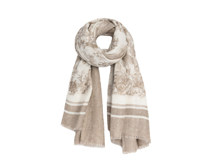 Farfouillette Tapisserie Rose Foulard Elégant Beige