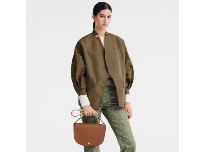 Longchamp Epure Timeless Sac Bandoulière M Cognac