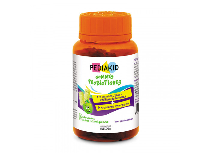Gommes P'tit Biotic Gout Pomme 60 gommes Pediakid