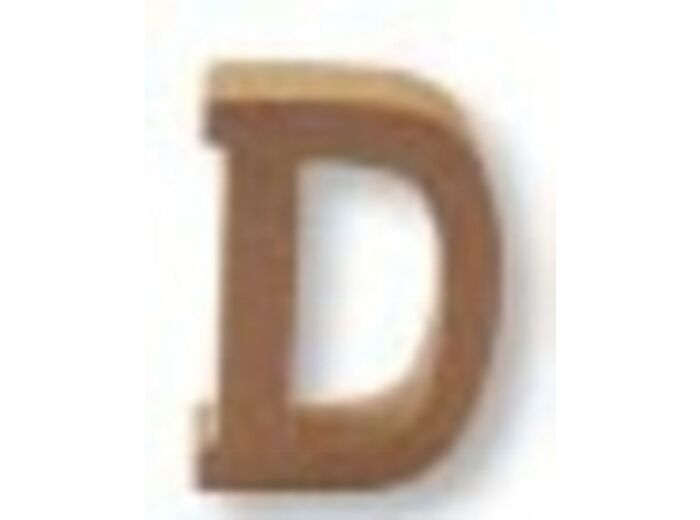 Lettre "D" Mdf - Hauteur : 45 mm