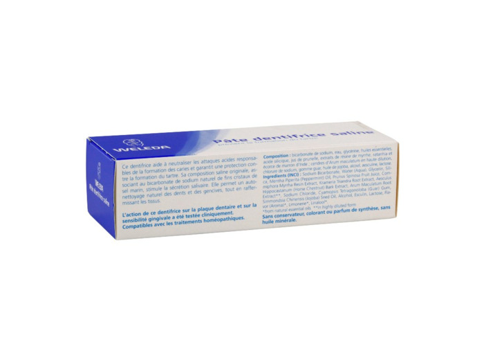 Pate Dentifrice Saline 75ml Weleda