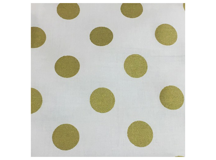 Tissu à pois or - Rico Design