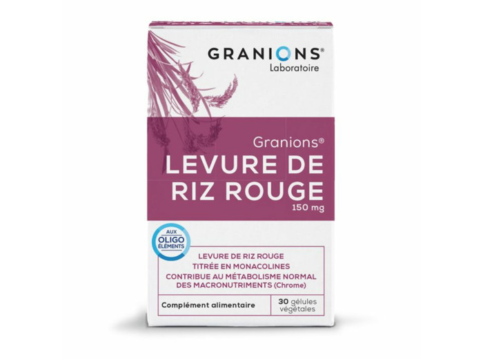 Levure De Riz Rouge 150mg 30 Gelules Granions