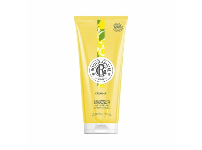 Gel Douche Hydratant Energisant Cedrat 200ml Roger & Gallet