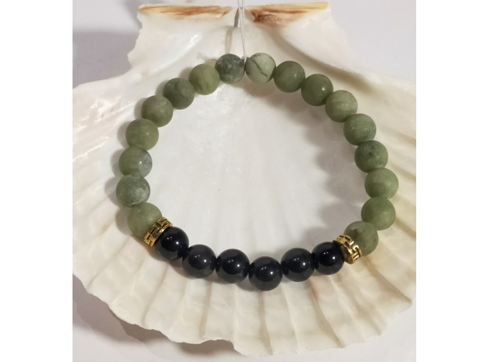 Agate noire, agate verte