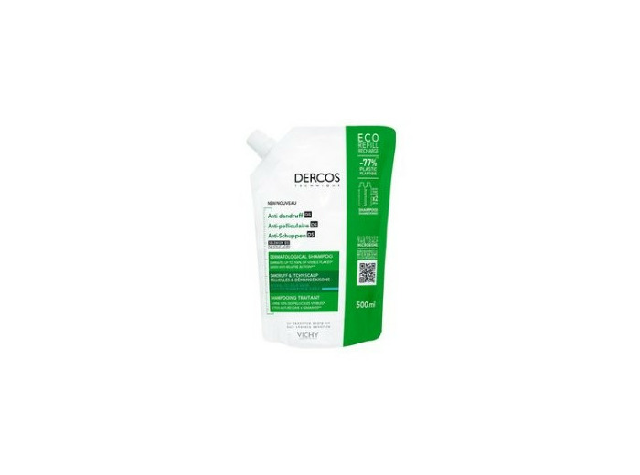 Eco-recharge Shampooing Antipelliculaire 500ml Dercos Cheveux normaux à gras Vichy