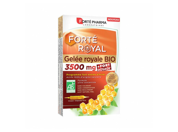 Gelée royale 3500mg 10 Ampoules Forté Royal Forté Pharma