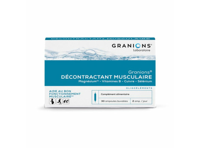 Decontractant Musculaire 30 Ampoules Granions