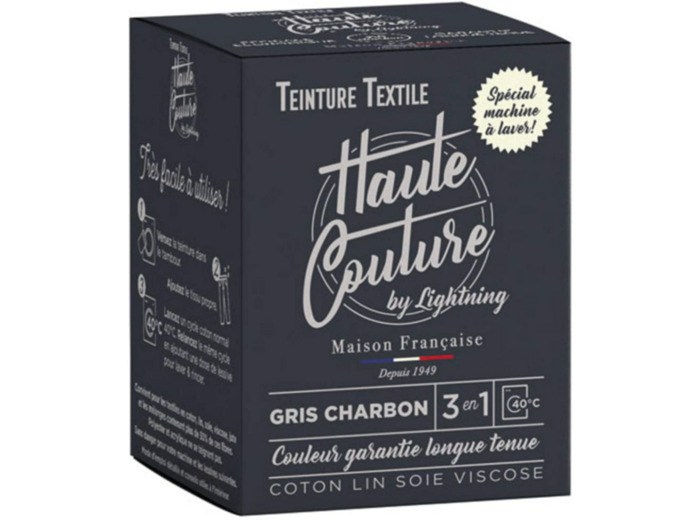 Teinture Haute couture gris charbon