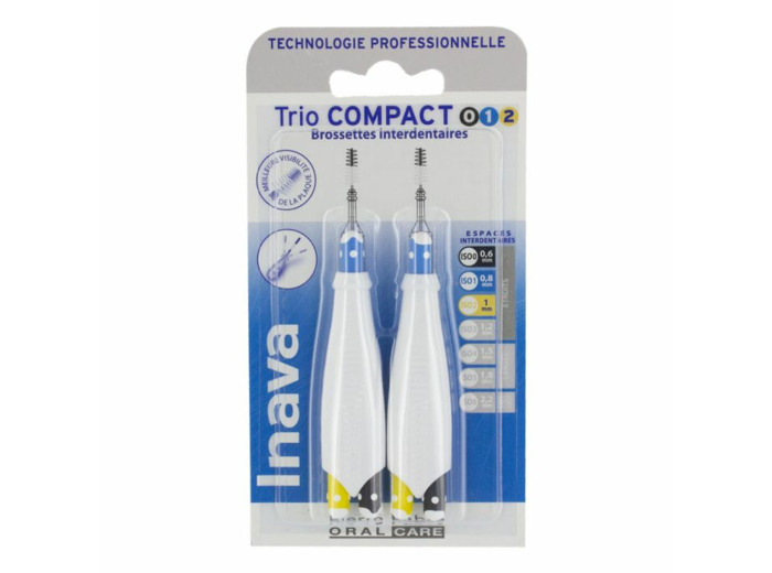 Brossettes Interdentaires 0.6mm - 0.8mm - 1mm Trio Compact Inava