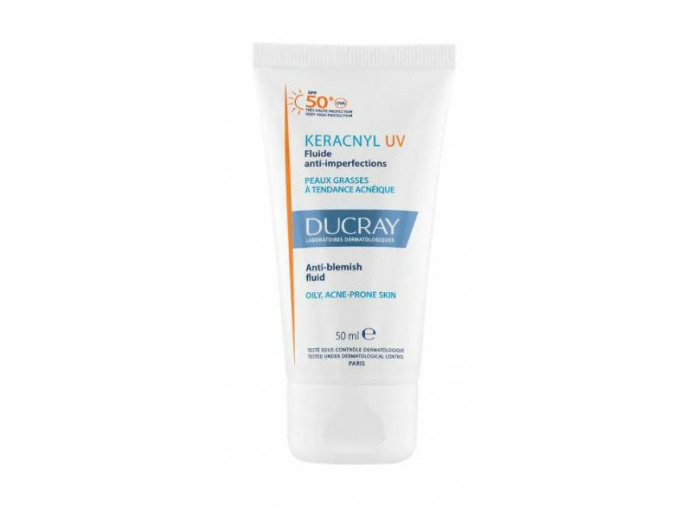 Fluide anti-imperfections SPF50+ 50ml Keracnyl Peaux grasses à tendance acnéique Ducray