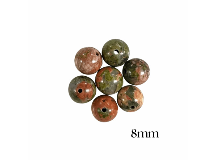 PERLES JASPE UNAKITE