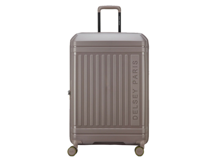 Delsey Lutece Grande Valise Extensible 4 Roues 76 CM TSA Marron