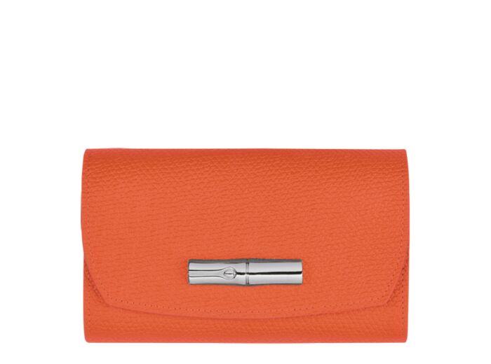 Longchamp Roseau Portefeuille compact Orange