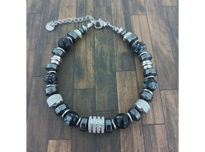 Bracelet homme en pierres naturelles collection Cirrus 9