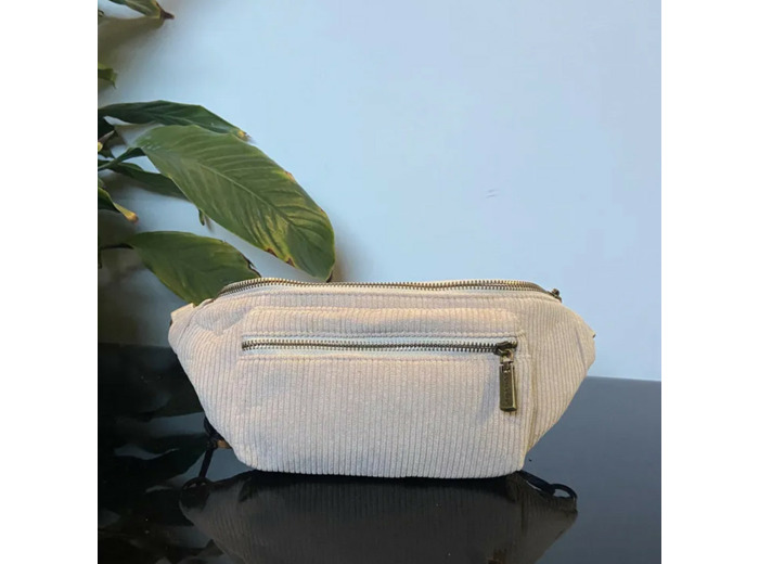 Farfouillette Banane En Velours Beige