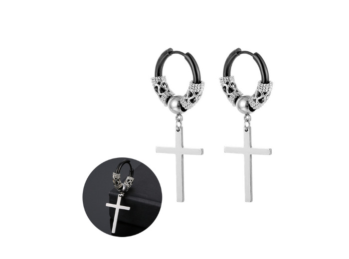 Anneaux d'oreilles croix