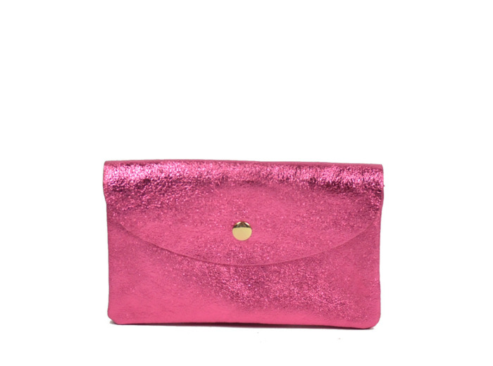 Farfouillette Porte-monnaie Cuir GM Rose
