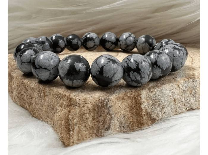 BRACELET OBSIDIENNE MOUCHETÉE