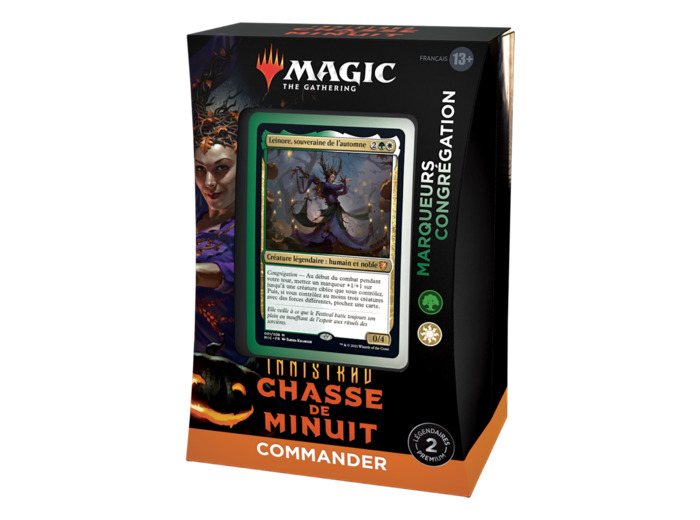 Magic deck commander innistrad chasse de minuit vert/blanc