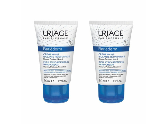 Bariederm Creme Mains Isolante Reparatrice Mains Abimees 2x50ml Bariéderm-Cica Uriage