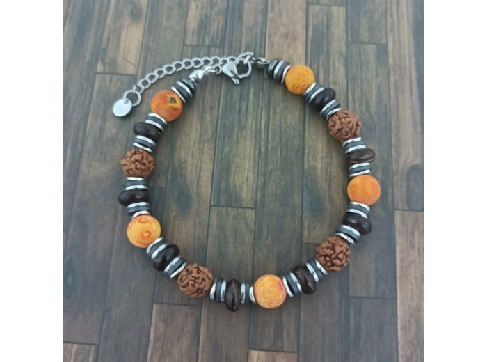 Bracelet homme en pierres naturelles collection Cirrus 1