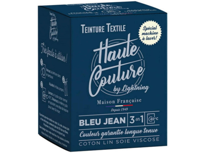 Teinture Haute couture bleu jean
