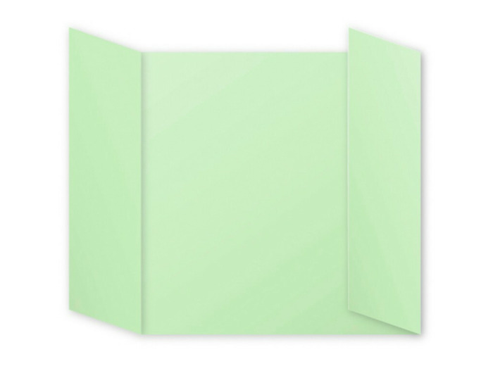 Cartes triptyques 160x160 mm "Pollen" - Vert bourgeon