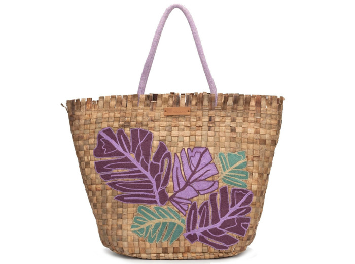 Biba Hyacinthe Sac Panier Natural Lavanda