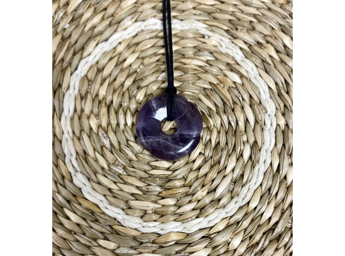 Pendentif donut améthyste