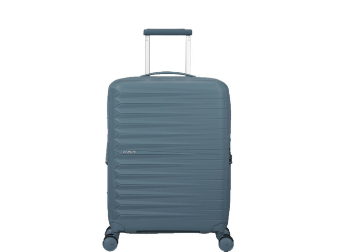 American Tourister Fastforward Valise Cabine Trolley 4 Roues Bleu Acier