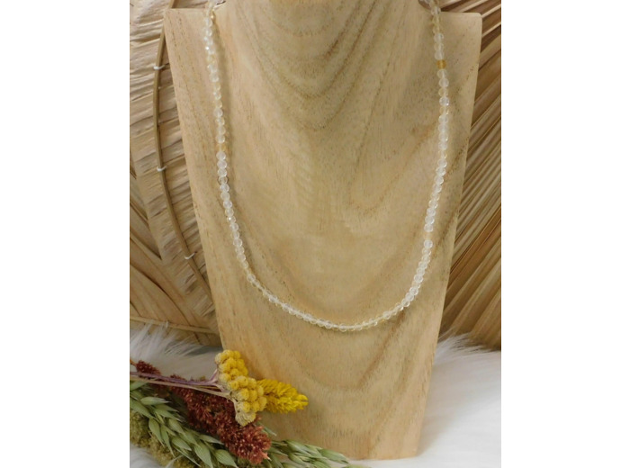 COLLIER CITRINE FACETTÉE
